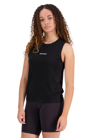 Mons Royale W's Icon Relaxed Tank - Merino Wool Black