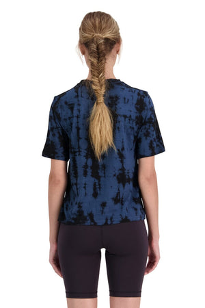 Mons Royale W's Icon Relaxed Tee - Merino Wool Ice Night Tie Dye