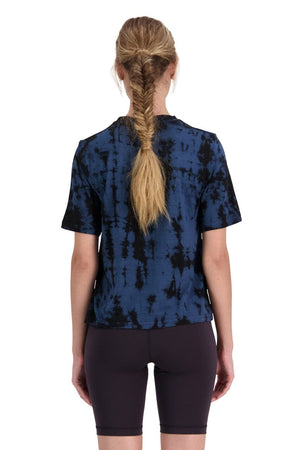 Mons Royale W's Icon Relaxed Tee - Merino Wool Ice Night Tie Dye
