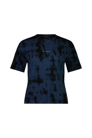 Mons Royale W's Icon Relaxed Tee - Merino Wool Ice Night Tie Dye