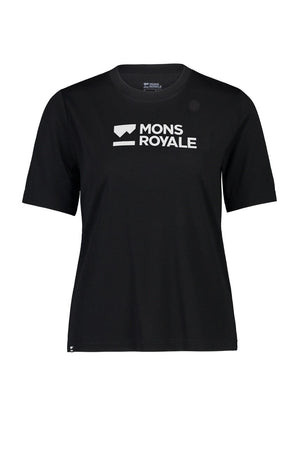 Mons Royale W's Icon Relaxed Tee - Merino Wool Black