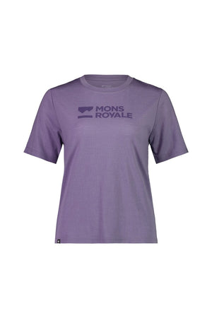 Mons Royale W's Icon Relaxed Tee - Merino Wool Thistle
