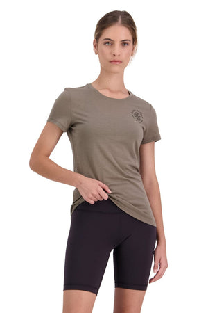 Mons Royale W's Icon Tee - Merino Wool Walnut