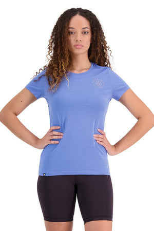 Mons Royale W's Icon Tee - Merino Wool Cornflower