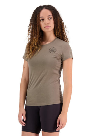 Mons Royale W's Icon Tee - Merino Wool Walnut