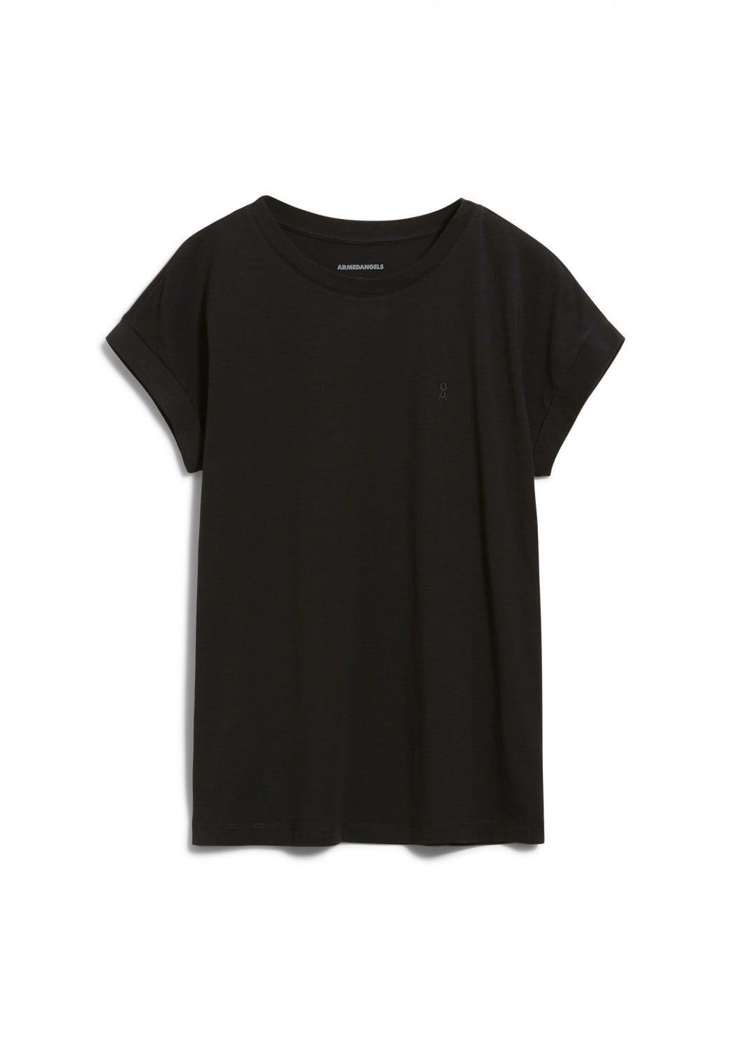 Armedangels W's Idaara T-shirt - 100% Organic cotton Black Shirt