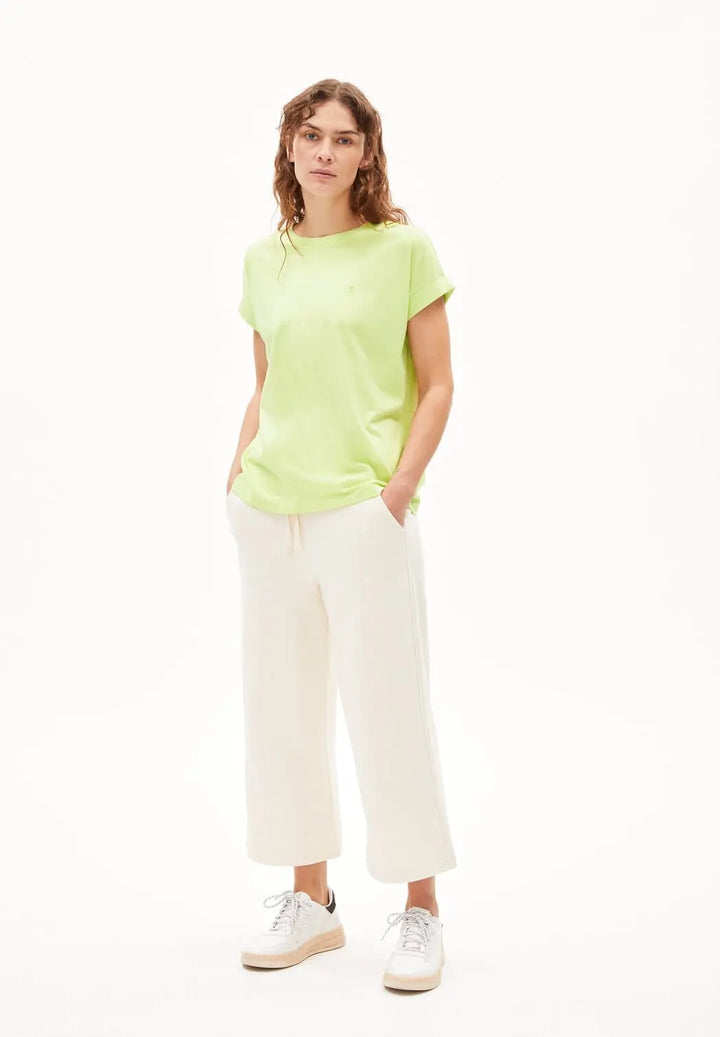 Armedangels W's Idaara T-shirt - 100% Organic cotton Light Lime Shirt