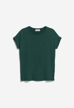 Armedangels W's Idaara T-shirt - 100% Organic cotton Teal Stone Shirt