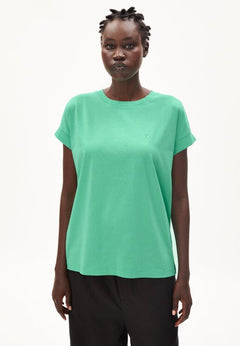 Armedangels W's Idaara T-shirt - 100% Organic cotton Bright Lime Shirt