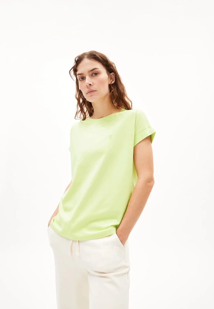 W's Idaara T-shirt - 100% Organic cotton Shirt Armedangels Light Lime XS
