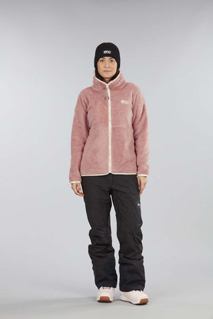 Picture Organic W's Idalie Zip Fleece - Recycled polyester Rose créme