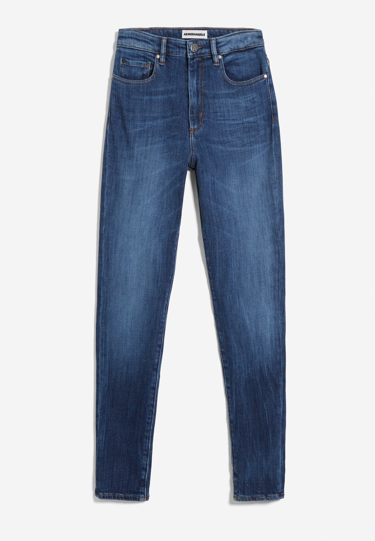 Armedangels W's Ingaa - High Waist Skinny Jeans Denim - Organic cotton Washed Lapis 32 Pants