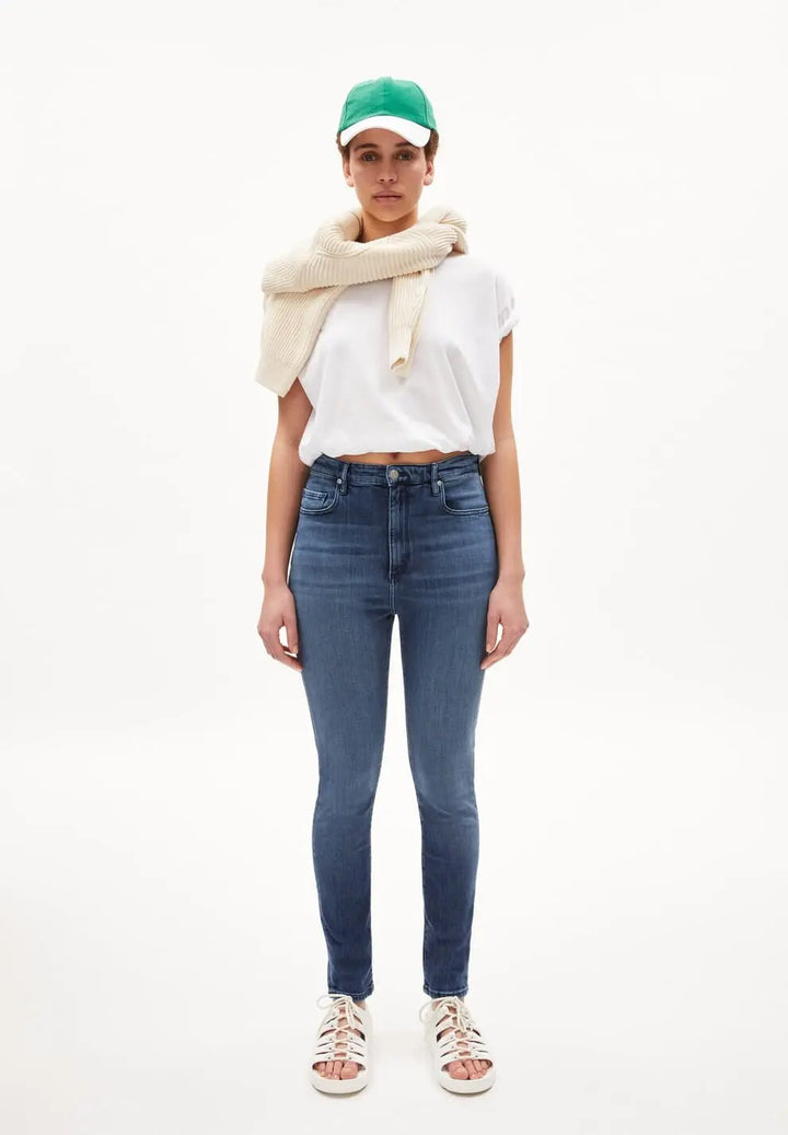 W's Ingaa - High Waist Skinny Jeans Denim - Organic cotton Pants Armedangels