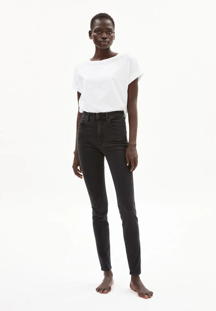 W's Ingaa - High Waist Skinny Jeans Denim - Organic cotton Pants Armedangels