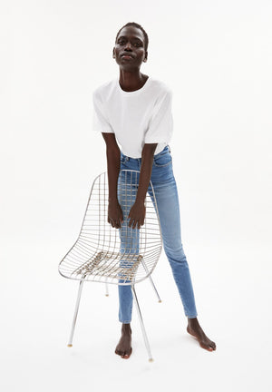 Armedangels W's Ingaa - Stretch High Waist Skinny Jeans - Organic Cotton Sky Blue 32
