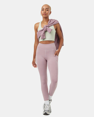 Tentree W's inMotion 7/8 Pocket Legging - Recycled Polyester Lilac Chalk