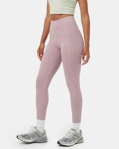 Tentree W's inMotion 7/8 Pocket Legging - Recycled Polyester Lilac Chalk Pants