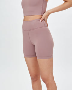 Tentree W's inMotion Bike Shorts - Recycled Polyester Twilight Mauve Pants