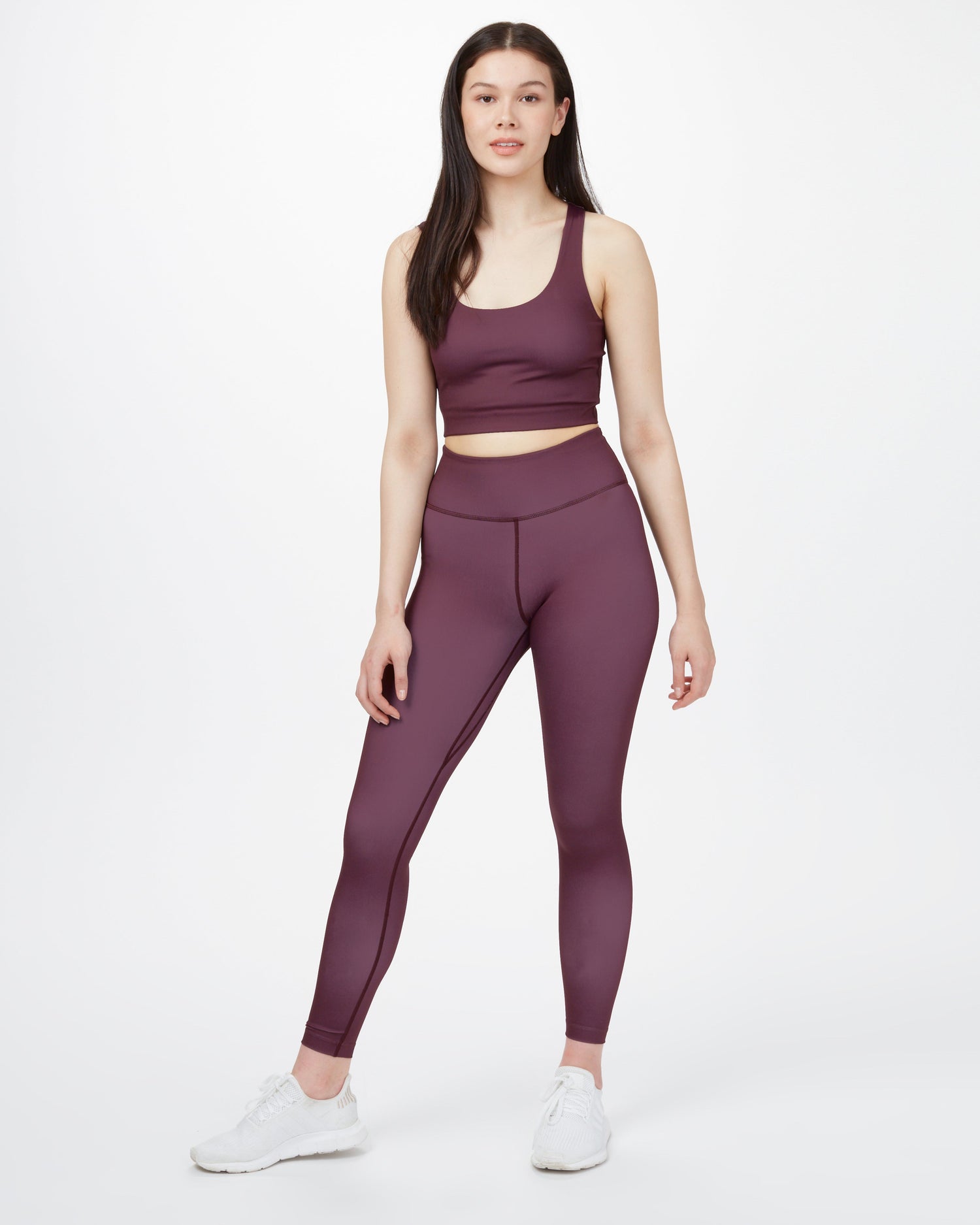 Tentree W's inMotion High Rise Legging - Recycled Polyester Fig Pants