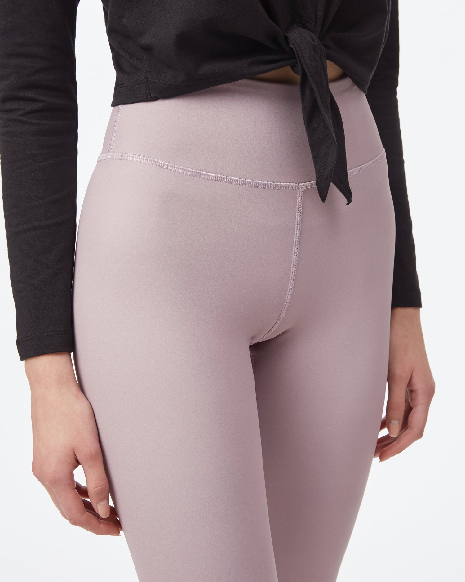 Tentree W's inMotion High Rise Legging - Recycled Polyester Lilac Chalk Pants