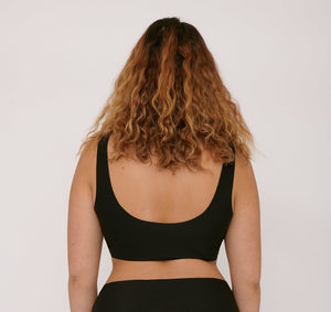 Organic Basics W's Invisible Bra - Recycled Nylon Black