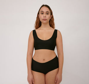 Organic Basics W's Invisible Bra - Recycled Nylon Black