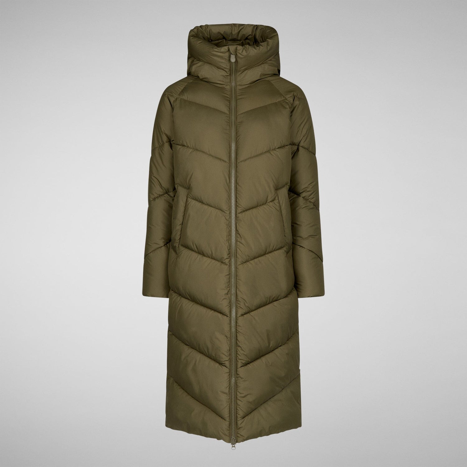 Save The Duck W's Janis Hooded Puffer Jacket - Recycled plastic bottles Sherwood Green Jacket