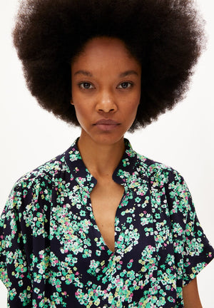 Armedangels W's Juaraa Ditsy Floral Dress - LENZING™ ECOVERO™ Viscose Night sky
