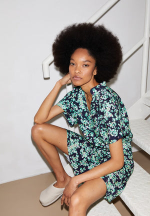 Armedangels W's Juaraa Ditsy Floral Dress - LENZING™ ECOVERO™ Viscose Night sky