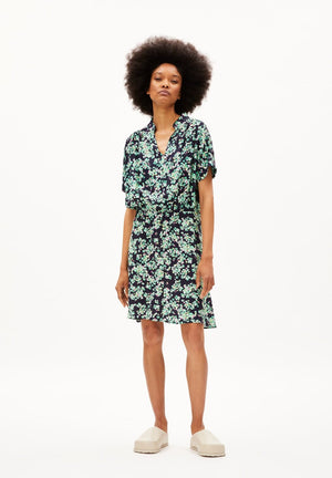 Armedangels W's Juaraa Ditsy Floral Dress - LENZING™ ECOVERO™ Viscose Night sky