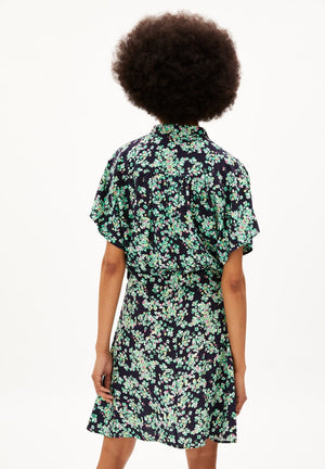 Armedangels W's Juaraa Ditsy Floral Dress - LENZING™ ECOVERO™ Viscose Night sky