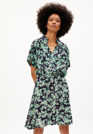 Armedangels W's Juaraa Ditsy Floral Dress - LENZING™ ECOVERO™ Viscose Night sky