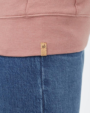 Tentree W's Juniper Classic Hoodie - Organic Cotton & Recycled polyester Burlwood Pink Heather