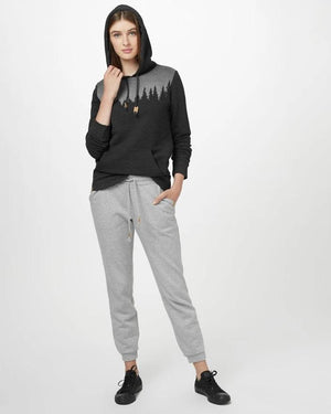 Tentree W's Juniper Classic Hoodie - Organic Cotton & Recycled polyester Meteorite Black Heather