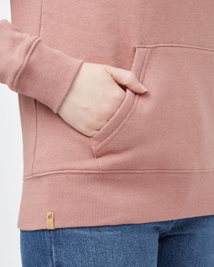 Tentree W's Juniper Classic Hoodie - Organic Cotton & Recycled polyester Burlwood Pink Heather