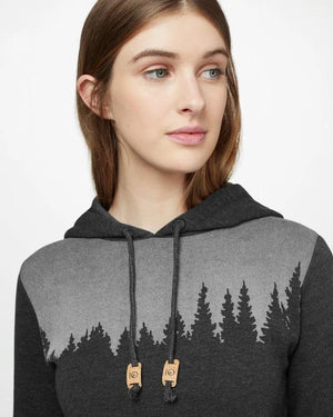 Tentree W's Juniper Classic Hoodie - Organic Cotton & Recycled polyester Meteorite Black Heather