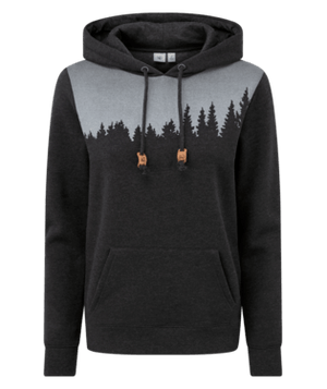 Tentree W's Juniper Classic Hoodie - Organic Cotton & Recycled polyester Meteorite Black Heather