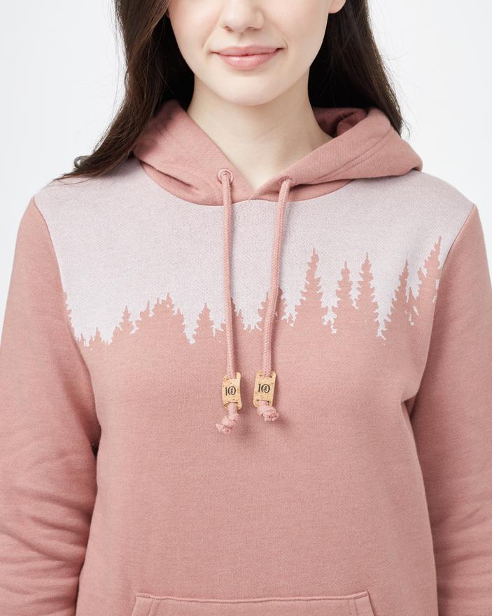 Tentree W's Juniper Classic Hoodie - Organic Cotton & Recycled polyester Burlwood Pink Heather Shirt