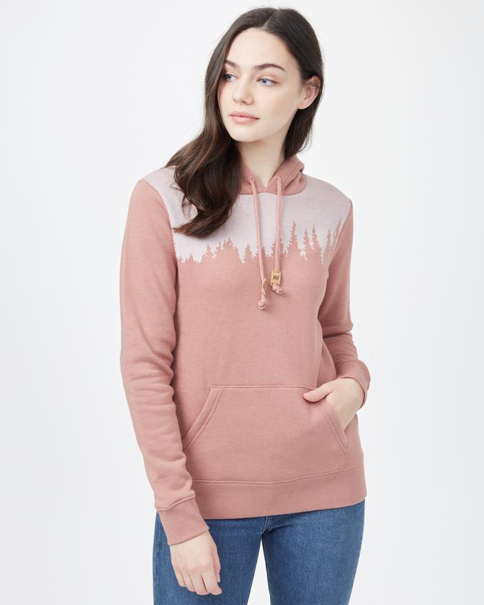 Tentree W's Juniper Classic Hoodie - Organic Cotton & Recycled polyester Burlwood Pink Heather Shirt