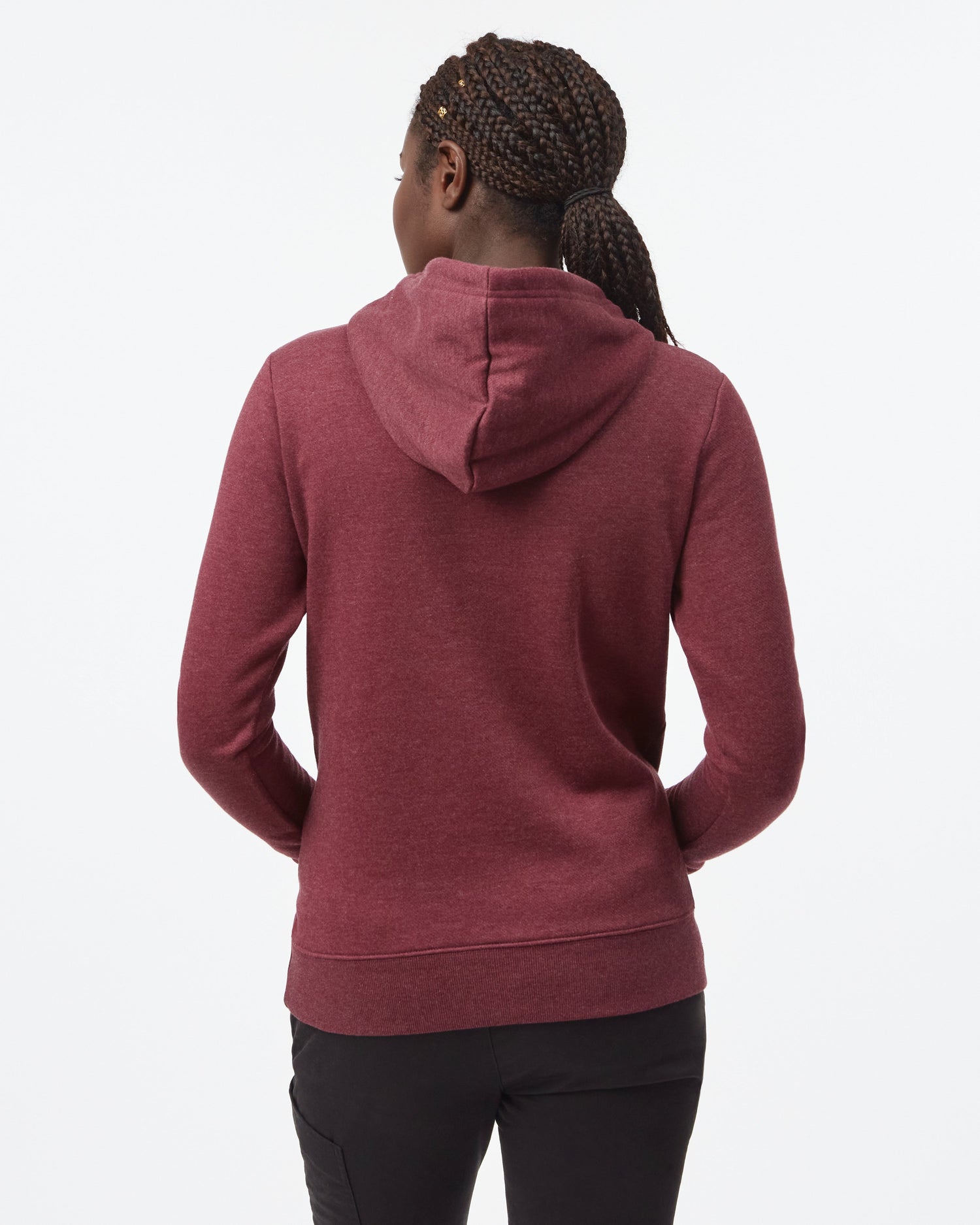 Tentree W's Juniper Classic Hoodie - Organic Cotton & Recycled polyester Fig Heather Shirt