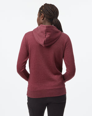 Tentree W's Juniper Classic Hoodie - Organic Cotton & Recycled polyester Fig Heather