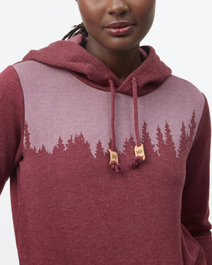 Tentree W's Juniper Classic Hoodie - Organic Cotton & Recycled polyester Fig Heather