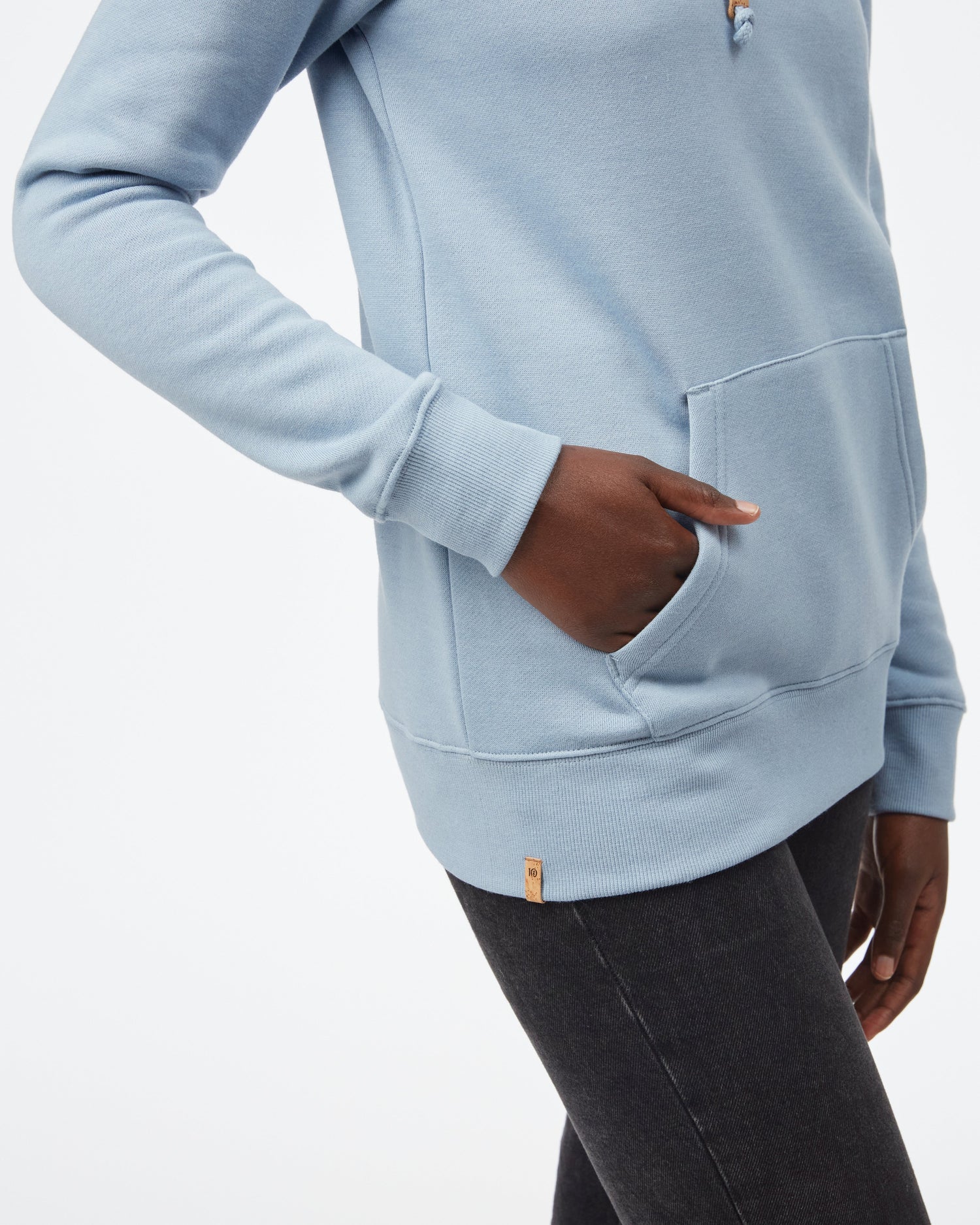 Tentree W's Juniper Classic Hoodie - Organic Cotton & Recycled polyester Sea Ice Heather Shirt