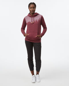 Tentree W's Juniper Classic Hoodie - Organic Cotton & Recycled polyester Fig Heather Shirt