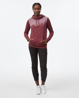 Tentree W's Juniper Classic Hoodie - Organic Cotton & Recycled polyester Fig Heather