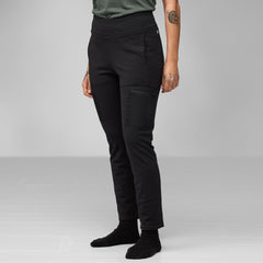 Fjällräven W's Keb Fleece Trousers - Recycled polyester & Organic cotton Black Pants