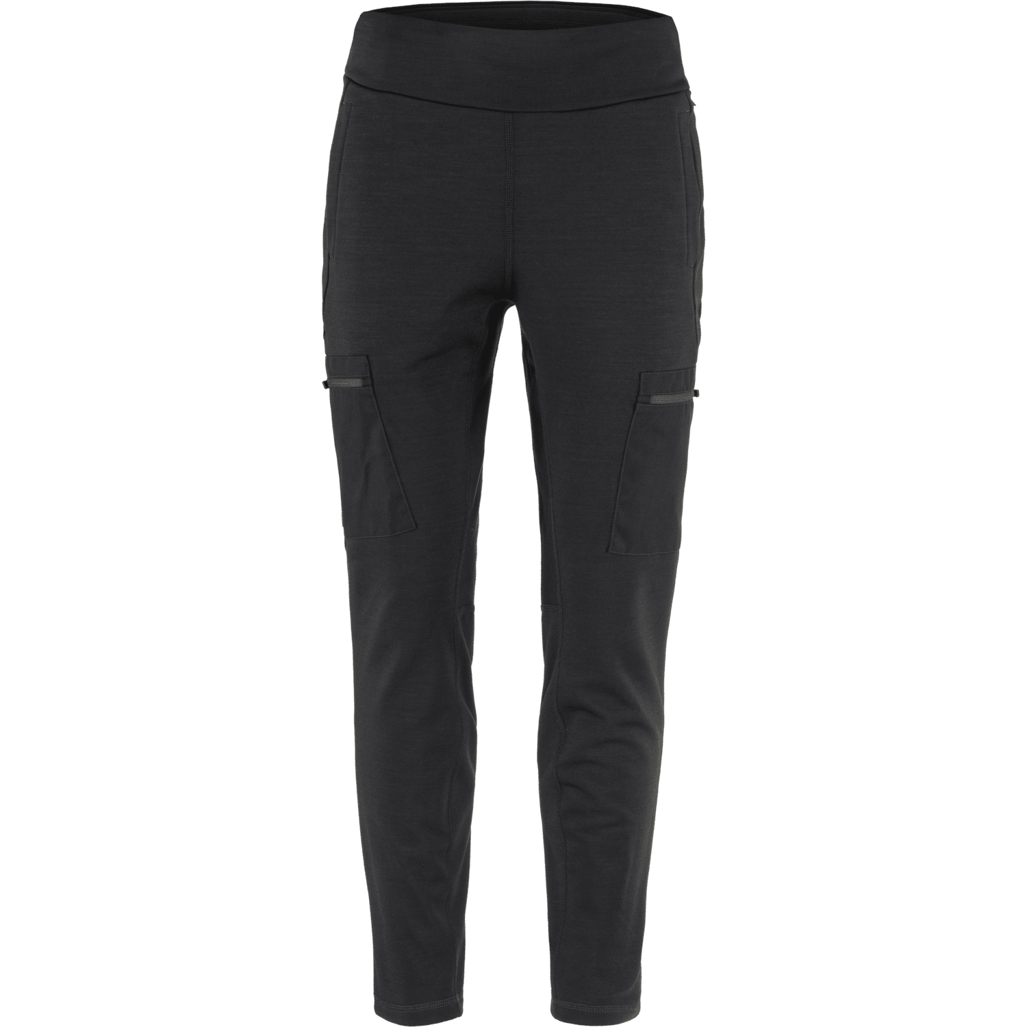 Fjällräven W's Keb Fleece Trousers - Recycled polyester & Organic cotton Black Pants