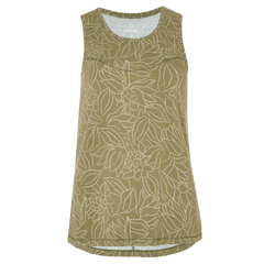 Sherpa W's Kira Tank - Organic Cotton & Modal Rayon Evergreen Leaf Shirt