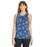 Sherpa W's Kira Tank - Organic Cotton & Modal Rayon Neelo Blue Floral Shirt