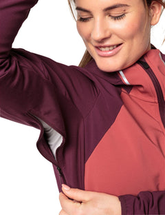 Vaude W's Larice Softshell Ski Jacket IV - Polyester & Recycled polyester Cassis Jacket